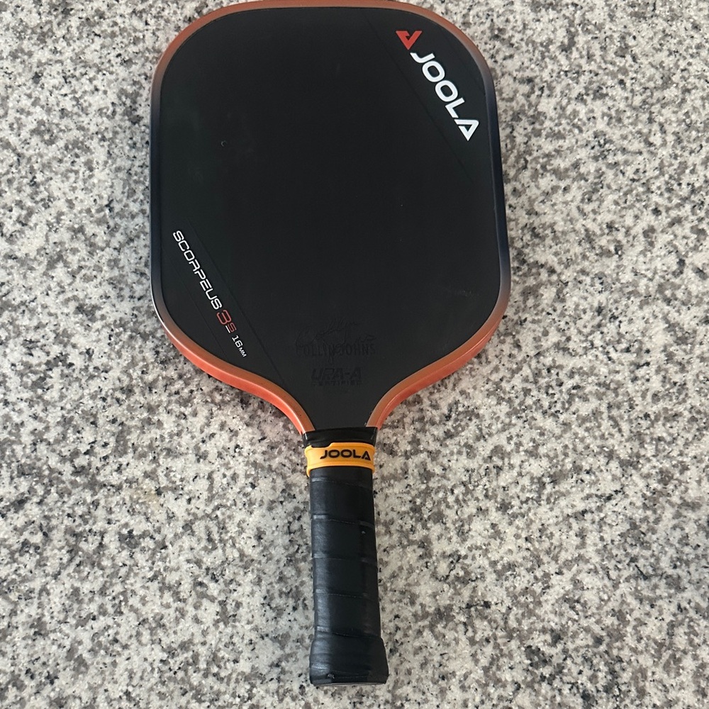 Joola Scorpeus Black and Orange Pickleball Paddle